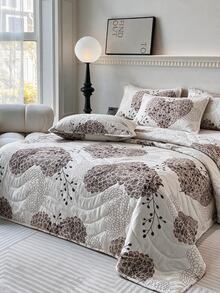 1 Soft Quilted Duvet, Lightweight All-Season Bedding With Fashionable Pattern,Machine Washable,Suitable For Single/Double Beds - Mocha Brown - View 5