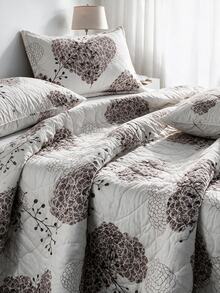 1 Soft Quilted Duvet, Lightweight All-Season Bedding With Fashionable Pattern,Machine Washable,Suitable For Single/Double Beds - Mocha Brown - View 7