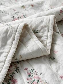 1 Soft Quilted Duvet, Lightweight All-Season Bedding With Fashionable Pattern,Machine Washable,Suitable For Single/Double Beds - Pink - View 2