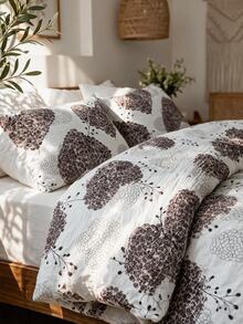 OZDEN HOME Duvet Cover Sets - Mocha Brown - View 4