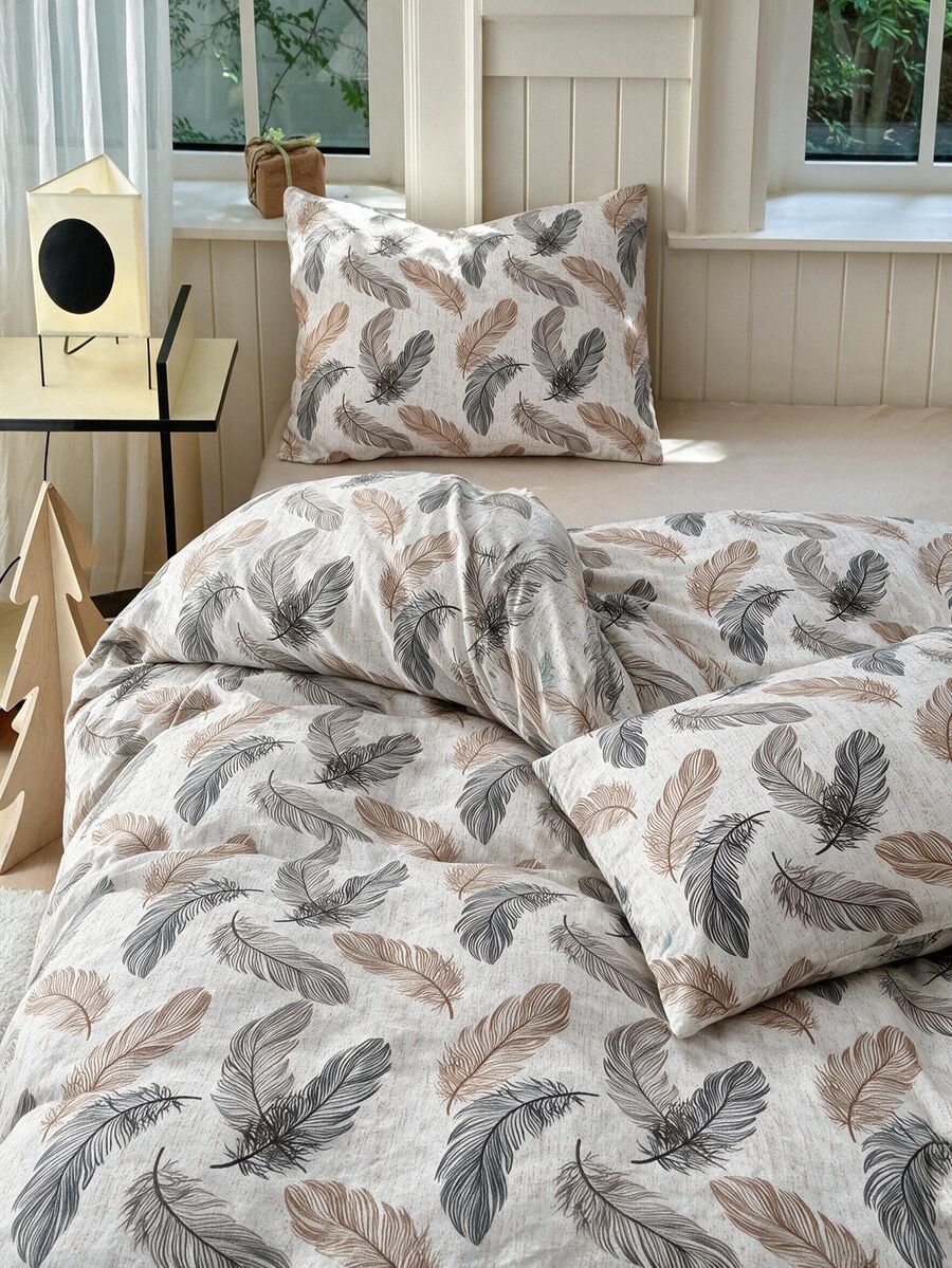 OZDEN HOME Duvet Cover Sets - Brown - View 1