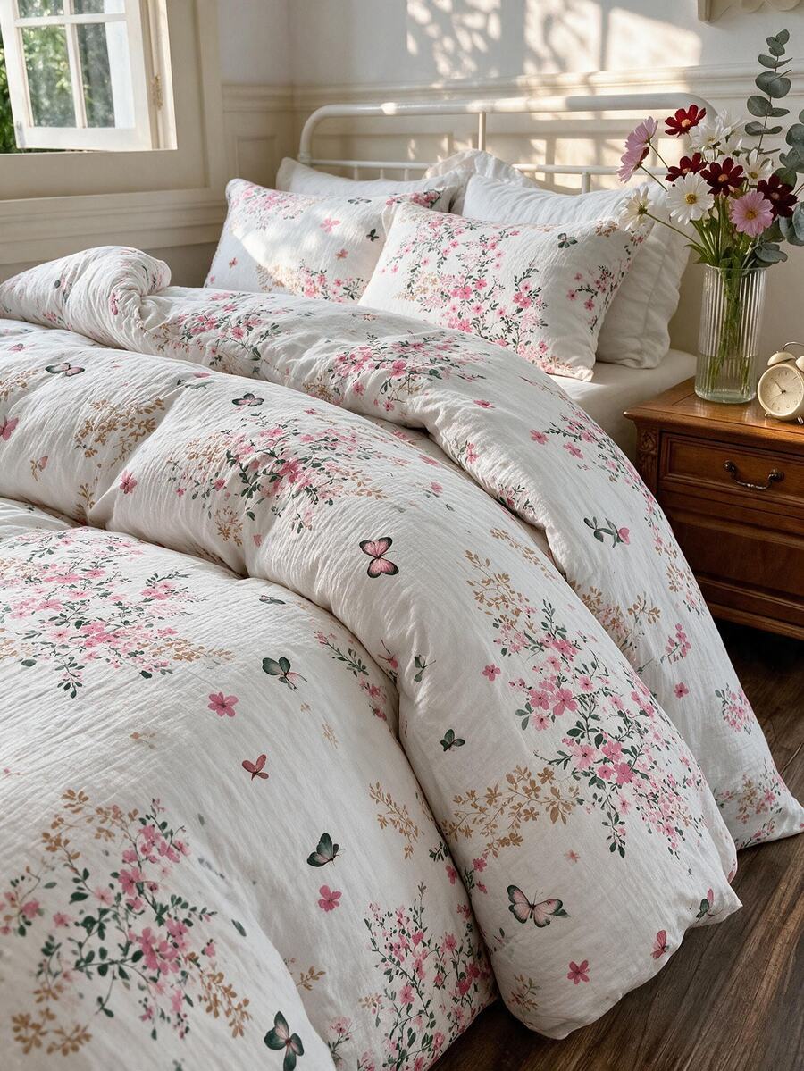 OZDEN HOME Duvet Cover Sets - Pink - View 1