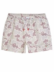 Manfinity KASUA Men's Drawstring Waist Camo Print Pocket Beach Shorts, Holiday - Multicolor - View 3