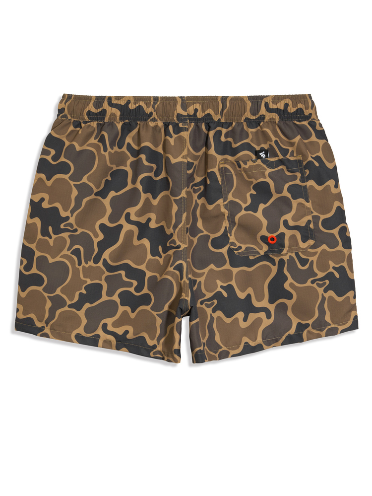 Manfinity VDAYZ Men's Casual Printed Beach Shorts, Holiday - Army Green - View 2