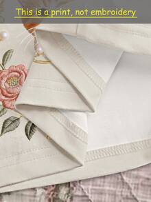 IslaSuriya [Desain Cetak] Kamisol Wanita Elegan Motif Kucing Bunga dan Patchwork Renda - MultiWarna - View 3