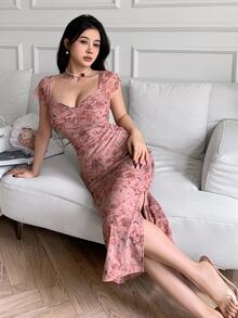 Feyla 女士休闲碎花修身连衣裙，适合休闲场合、生日、工作、夏季等各种场合，也适合毕业典礼等毕业典礼等毕业典礼等毕业典礼等场合。 - 彩色 - 查看 7
