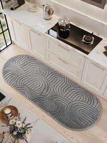 Modern Ivory Area Rug For Living Room | Soft Minimalist Contemporary Carpet Made In Turkey - Light Grey - View 7