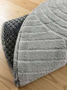 Modern Ivory Area Rug For Living Room | Soft Minimalist Contemporary Carpet Made In Turkey - Light Grey - View 4