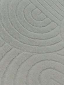 Modern Ivory Area Rug For Living Room | Soft Minimalist Contemporary Carpet Made In Turkey - Creamy White - View 4