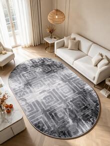 Modern Ivory Area Rug For Living Room | Soft Minimalist Contemporary Carpet Made In Turkey - Beige - View 2