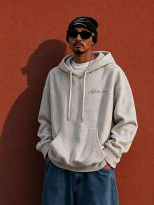 Neovey Men's Pullover Pullover Sweatshirt - Light Grey - View 1
