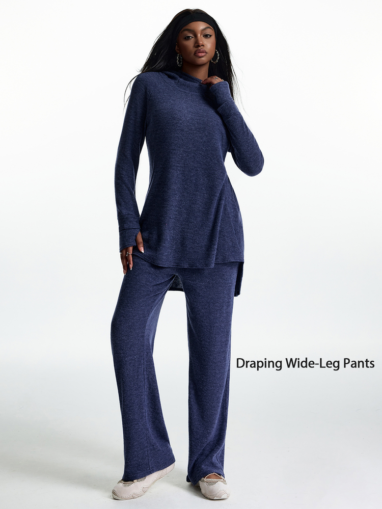 Innovista Innovista Set Olahraga Wanita Lengan Panjang Warna Biru Tua, Set Gym, Set Latihan, Set Pilates Yoga, Pakaian Olahraga Aktif, Push Up, Pengangkat Bokong, Anti-Squat, Pengontrol Perut - Grey - View 12
