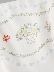 Skyraze [Printed Design] Women's Floral Print Ruffle Hem Cami Dress For Vacation - Apricot - View 7
