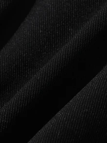 FRIFUL Women's Solid Color Fitted Casual Versatile Shorts Going Out Night Black Summer - Black - View 4