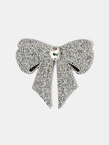 Aravennia 1pc Women's Sparkling Crystal Rhinestone Bow Brooch Pin, Decorative Lapel Flower For Party, Holiday Gift, Stage Performance - Multicolor - View 1