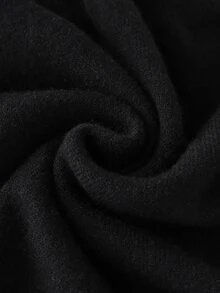 GlowEve CURVE Plus Size Autumn Winter Slim Sexy Textured 3D Twist Rope Color Block Long Sleeve Knit Sweater Dress Elegant Black Midi For Women Office Party - Multicolor - View 8