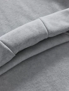 AXEPEAK Men's Knitted Fashion Casual Young Daily Holiday Loose Long Sleeve Hoodie - Grey - View 7