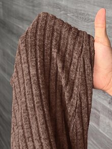 Slaydiva Plus Size Elastic Waist Slouchy Home Casual Slim Fit Long Ribbed Flare Pants -C - Khaki - View 6