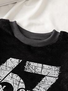 Teen Boys Pajamas Autumn And Winter - Black - View 6