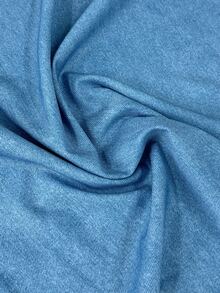 Franclia Women's Ruffle Sleeve Pearl Decor Round Neck Fitted Fashion Blouse - Medium Wash - View 6