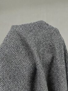 Elaquor Plus Size Knitted Casual Minimalist Versatile T-Shirt Formal Holiday Gray Summer - Royal Blue - View 5