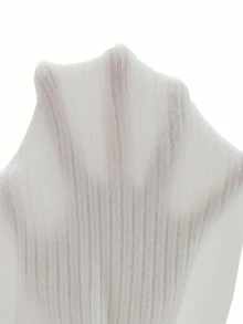 EMERY ROSE Camiseta de tirantes casual ajustada con bajo acanalado y abertura en la espalda para mujeres - Blanco - Ver 3