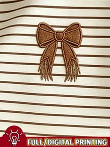 Franclia [印花設計] 女款數位印花 Polo 領修身短袖 T 恤 - 彩色 - 查看 5