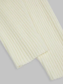 Sweetra Plus Size Women 2pcs Set Black & White Slim Fit Ribbed Long Sleeve Cropped Cover Up, Buttonless Open Front, Solid Color Versatile Outerwear Shawl Cover-Up, Thin Sun Protection Knit Top, All-Match Style, Suitable For Spring/Summer/Autumn/Winter/Back To School/Daily Commute/Outing/Date/Indoor/Outdoor/Date Outfit, Black & White 2pcs All-Match Knit Top - Black and White - View 13