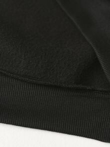 STYNVO 男士極簡風長袖連帽衫，附口袋，適合日常穿著的多功能外套 - 黑色 - 查看 5