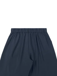 Manfinity Homme Men's Plus Size Solid Color Casual Versatile Straight Leg Dress Pants With Pockets - Navy Blue - View 5