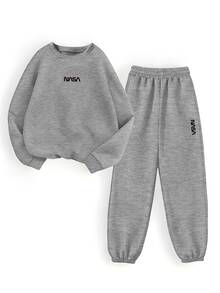 VaVaBold Women's 2 Pieces Graphic Gray Matching Sweat Set - And Comfortable Fall Cloth For Women - Grey - View 7