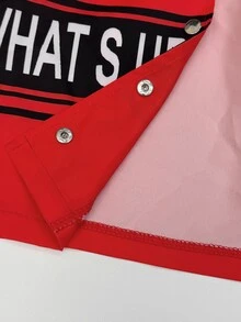 StreetHx Women's Sexy Biker Cropped Button Long Sleeve Jacket - Red - View 7