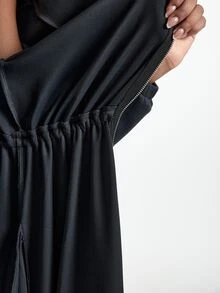 Innovista Innovista Women's Fashion Versatile Zipper Long Sleeve Hooded Sweatshirt - Black - View 12