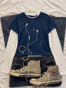 Blue and White