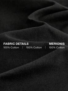 Merionis Boxy Cropped Loose Casual Minimalist Fashion Mid-Sleeve T-Shirt, High Quality Store Style, 100% Cotton Comfortable - Black - View 5