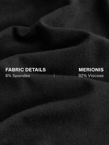 Merionis Men's Minimalist Casual Modest  Basic Old Money High Elasticity Soft And Comfortable Versatile Solid Color Tank Top Sports And Daily Wear - Black - View 5