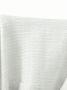 Veslaya Plus Size Women's All White Textured Strapless Bodycon Mini Dress, Suitable For Vacation, Sexy Elegant, Beach Date Night Formal, Party Summer - White - View 7