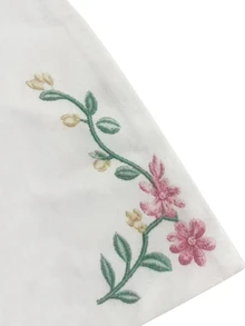 Franclia 【印花設計】女款花卉印花拼接休閒學院風可愛百搭日常穿搭上衣 適合學生、教師 粉色花卉夏季背心 - 彩色 - 查看 4