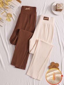 2PCS Teen Girls Leggings - Multicolor - View 6