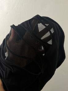 StreetHx 女款街頭性感鏤空無袖背心上衣 - 黑色 - 查看 6