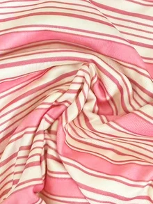 Young Girl' Cowgirl Striped Top, Contrast Trim Sleeveless Design, Korean Style Casual Everyday Wear, Pink Baby Shower Summer - Multicolor - View 5