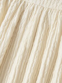 SHEIN MOD Beige Ruched Lace Long Wide Leg Jumpsuit Vacation Beach Summer Tropical Jamaican European - Apricot - View 7