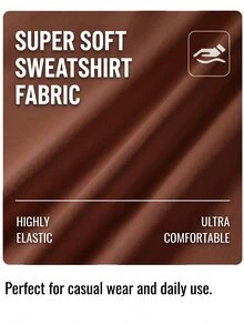 Fluxe Women's Letter Graphic Print Sweatshirt For Women, Scuba Fabric Contrast Color Double Layer Crewneck, Oversized Casual Pullover Long Sleeve Top Fall - Brown - View 13