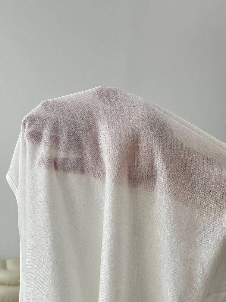 Solflare Plus Size White Casual T-Shirt, Fashionable For Summer Valentine's Day - White - View 7