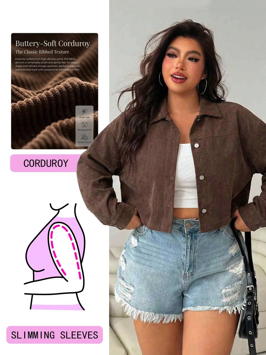 Solflare Women's Plus Size Chocolate Brown Jacket Fall - Chocolate Brown - View 1