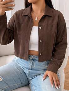 Solflare Women's Plus Size Chocolate Brown Jacket Fall - Chocolate Brown - View 7