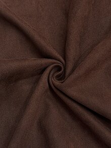 SHEIN LUNE Plus Size Women's Solid Color Long Sleeve Zipper Front Casual Jacket - Mocha Brown - View 9
