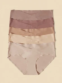 SHEIN Maternity 5pack Solid Panty For Mother - Multicolor - View 4
