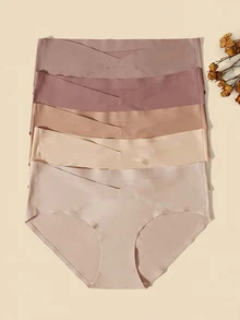 SHEIN Maternity 5pack Solid Panty For Mother - Multicolor - View 5