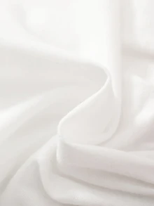 SHEIN 新生女嬰 2 件套洋裝套裝，可愛櫻桃刺繡薄紗公主洋裝配蝴蝶結與配套髮帶套裝 - 紅白色 - 查看 5